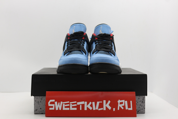 travis scott x air jordan 4 “houston oilers”  university blue 308497-406