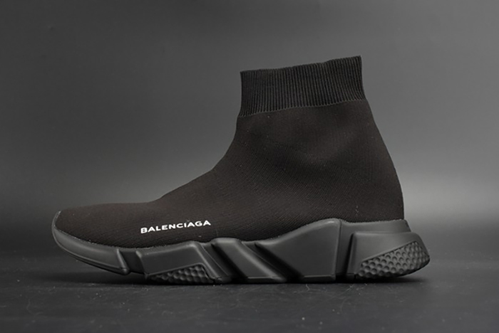 Ba*len*cia*ga speed trainer sneakers all black 483502 w05g0 1000