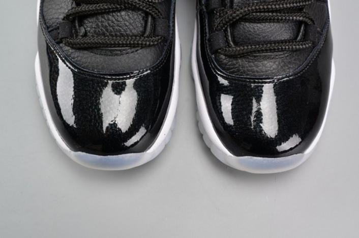 air jordan 11 retro bg (gs) "72-10" black womens 378038-002